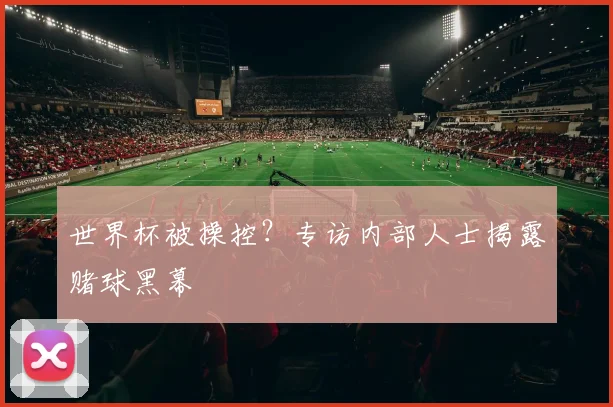 世界杯被操控？专访内部人士揭露赌球黑幕